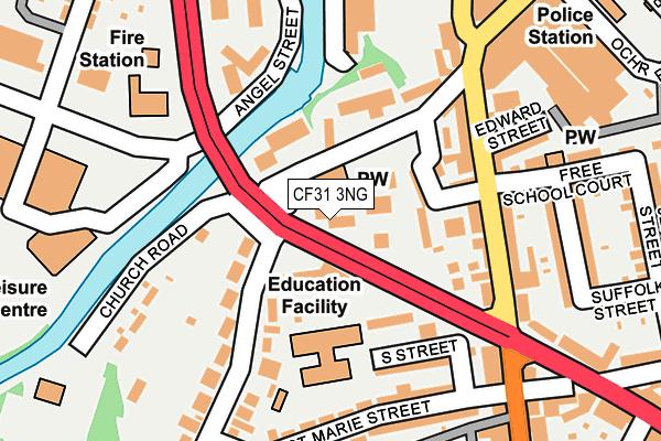 CF31 3NG map - OS OpenMap – Local (Ordnance Survey)