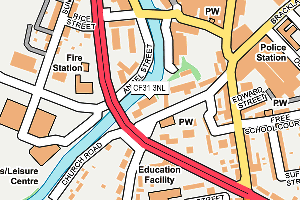 CF31 3NL map - OS OpenMap – Local (Ordnance Survey)