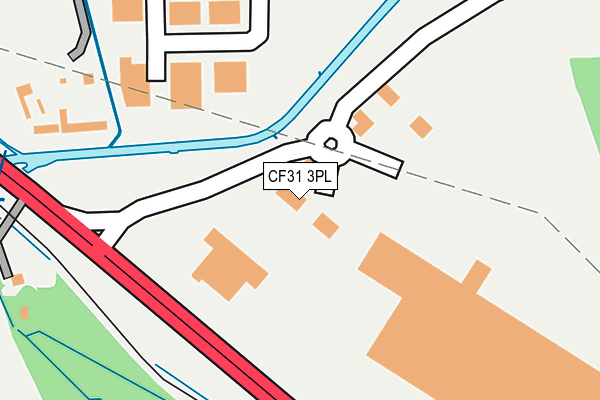 CF31 3PL map - OS OpenMap – Local (Ordnance Survey)