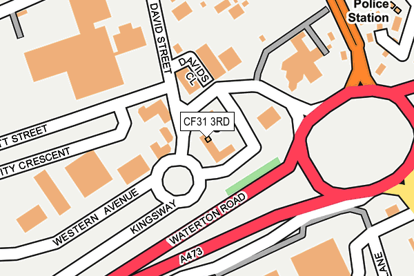 CF31 3RD map - OS OpenMap – Local (Ordnance Survey)