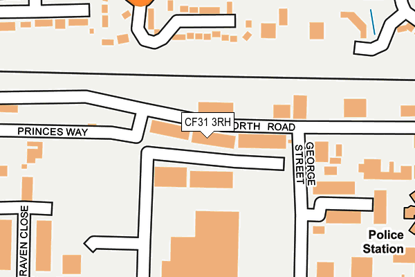 CF31 3RH map - OS OpenMap – Local (Ordnance Survey)