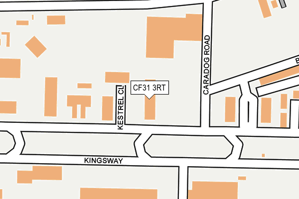 CF31 3RT map - OS OpenMap – Local (Ordnance Survey)