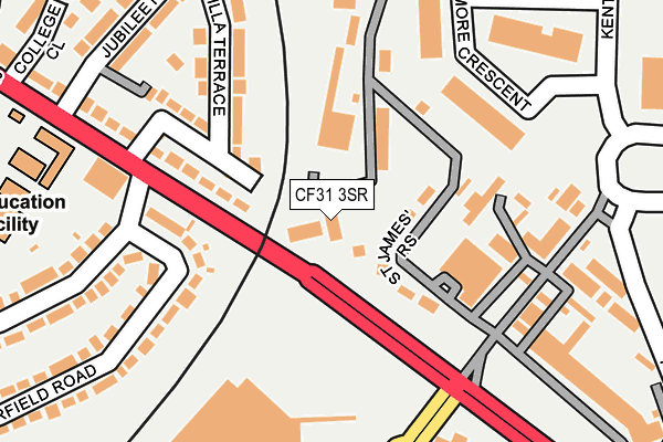 CF31 3SR map - OS OpenMap – Local (Ordnance Survey)