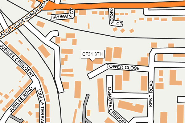 CF31 3TH map - OS OpenMap – Local (Ordnance Survey)