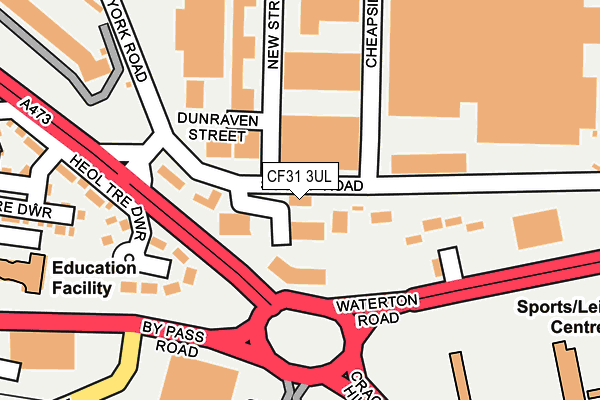 CF31 3UL map - OS OpenMap – Local (Ordnance Survey)