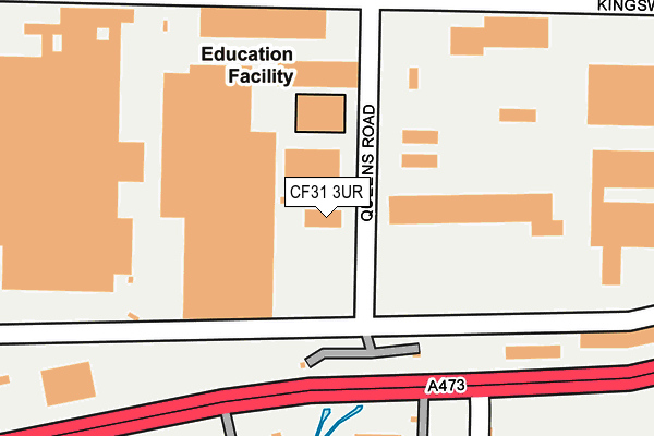 CF31 3UR map - OS OpenMap – Local (Ordnance Survey)