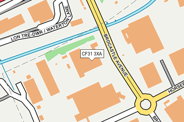 CF31 3XA map - OS OpenMap – Local (Ordnance Survey)