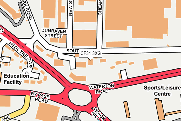 CF31 3XG map - OS OpenMap – Local (Ordnance Survey)