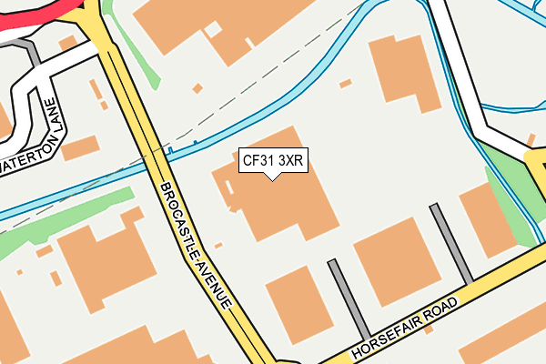 CF31 3XR map - OS OpenMap – Local (Ordnance Survey)