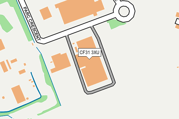 CF31 3XU map - OS OpenMap – Local (Ordnance Survey)