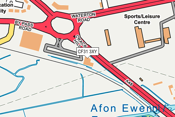 CF31 3XY map - OS OpenMap – Local (Ordnance Survey)