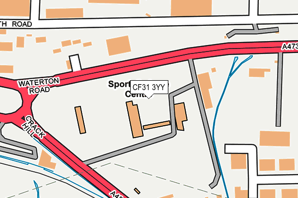 CF31 3YY map - OS OpenMap – Local (Ordnance Survey)