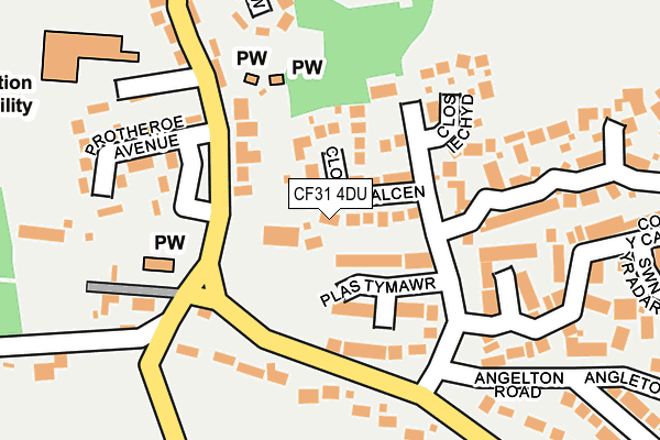 CF31 4DU map - OS OpenMap – Local (Ordnance Survey)