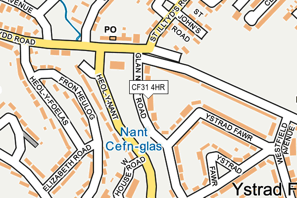 CF31 4HR map - OS OpenMap – Local (Ordnance Survey)