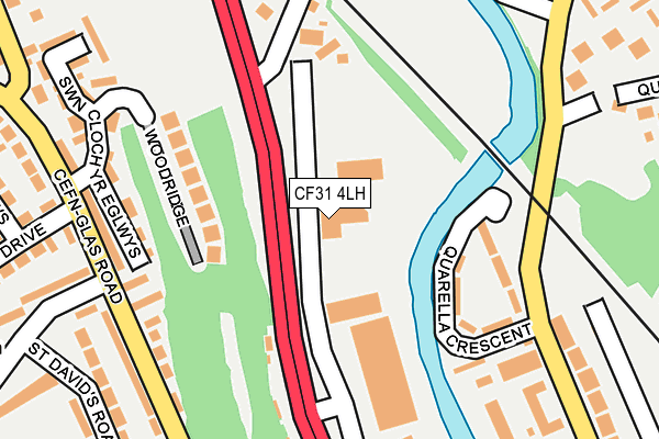 CF31 4LH map - OS OpenMap – Local (Ordnance Survey)
