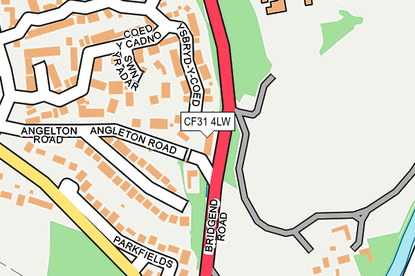 CF31 4LW map - OS OpenMap – Local (Ordnance Survey)