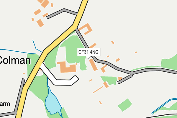 CF31 4NG map - OS OpenMap – Local (Ordnance Survey)