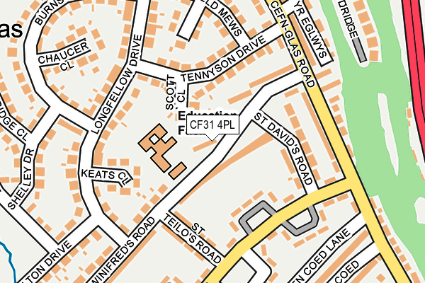 CF31 4PL map - OS OpenMap – Local (Ordnance Survey)