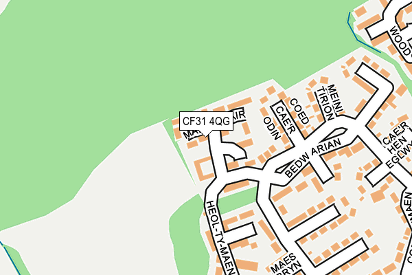 CF31 4QG map - OS OpenMap – Local (Ordnance Survey)