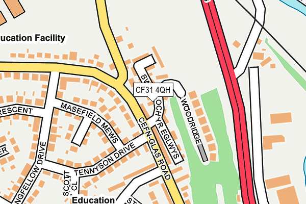 CF31 4QH map - OS OpenMap – Local (Ordnance Survey)