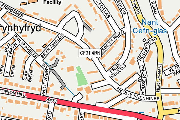 CF31 4RN map - OS OpenMap – Local (Ordnance Survey)