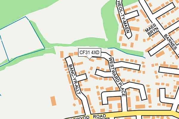 CF31 4XD map - OS OpenMap – Local (Ordnance Survey)