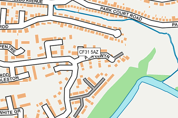 CF31 5AZ map - OS OpenMap – Local (Ordnance Survey)