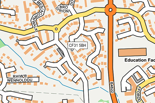 CF31 5BH map - OS OpenMap – Local (Ordnance Survey)