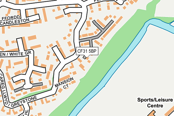 CF31 5BP map - OS OpenMap – Local (Ordnance Survey)
