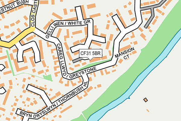 CF31 5BR map - OS OpenMap – Local (Ordnance Survey)