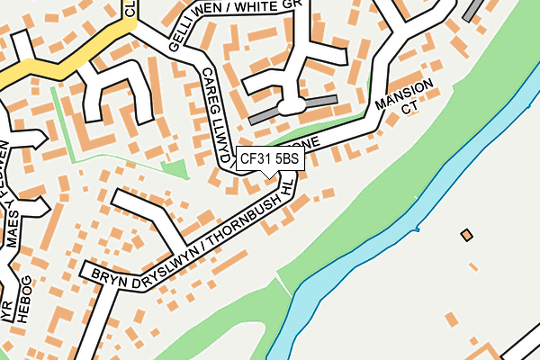 CF31 5BS map - OS OpenMap – Local (Ordnance Survey)
