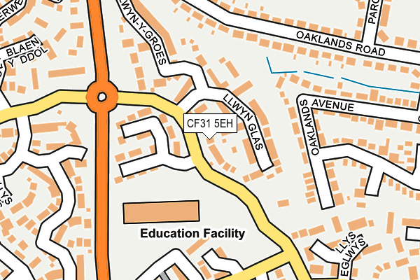 CF31 5EH map - OS OpenMap – Local (Ordnance Survey)