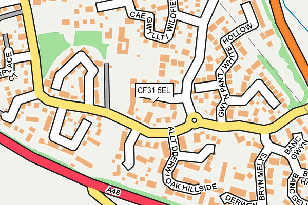 CF31 5EL map - OS OpenMap – Local (Ordnance Survey)