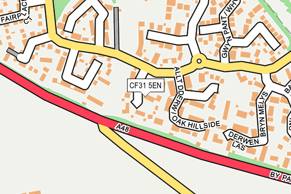 CF31 5EN map - OS OpenMap – Local (Ordnance Survey)