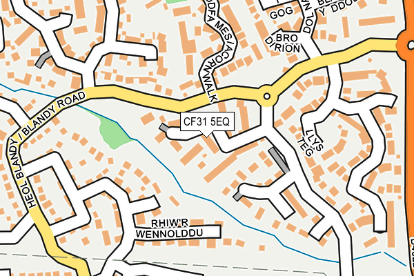 CF31 5EQ map - OS OpenMap – Local (Ordnance Survey)
