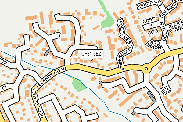 CF31 5EZ map - OS OpenMap – Local (Ordnance Survey)