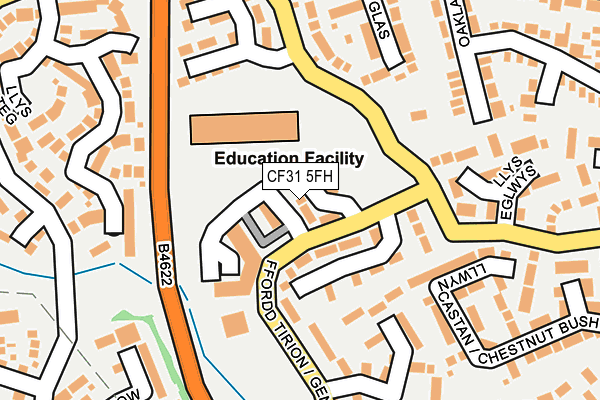 CF31 5FH map - OS OpenMap – Local (Ordnance Survey)