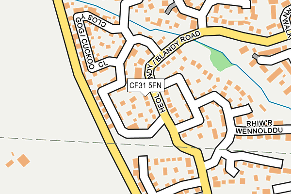 CF31 5FN map - OS OpenMap – Local (Ordnance Survey)