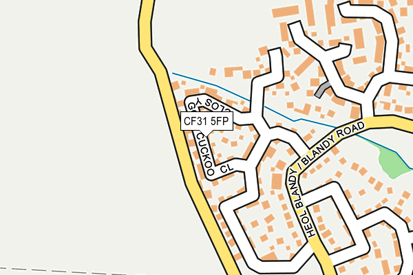 CF31 5FP map - OS OpenMap – Local (Ordnance Survey)