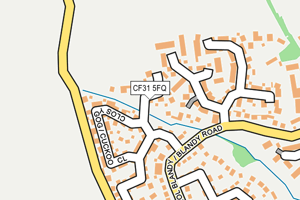 CF31 5FQ map - OS OpenMap – Local (Ordnance Survey)