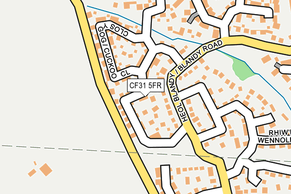 CF31 5FR map - OS OpenMap – Local (Ordnance Survey)