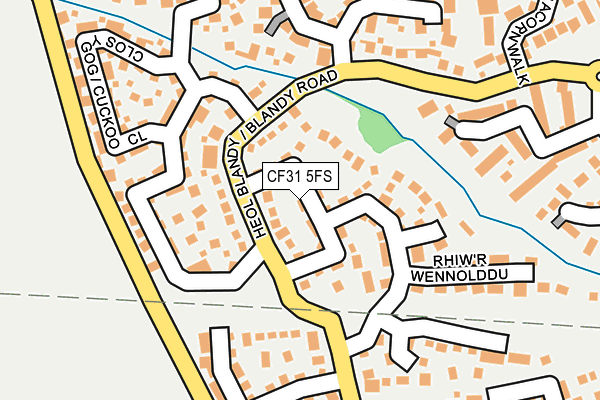 CF31 5FS map - OS OpenMap – Local (Ordnance Survey)