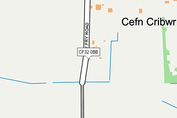CF32 0BB map - OS OpenMap – Local (Ordnance Survey)