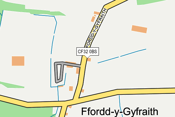 CF32 0BS map - OS OpenMap – Local (Ordnance Survey)