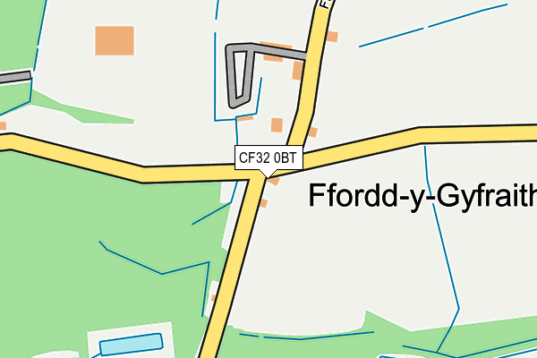 CF32 0BT map - OS OpenMap – Local (Ordnance Survey)