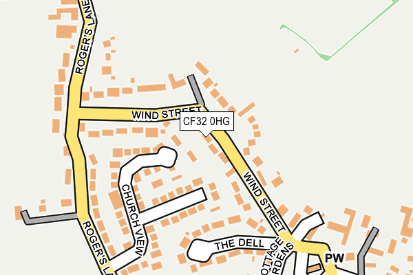 CF32 0HG map - OS OpenMap – Local (Ordnance Survey)