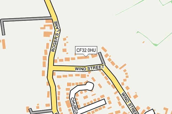 CF32 0HU map - OS OpenMap – Local (Ordnance Survey)