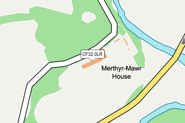 CF32 0LR map - OS OpenMap – Local (Ordnance Survey)