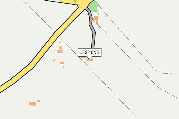 CF32 0NR map - OS OpenMap – Local (Ordnance Survey)