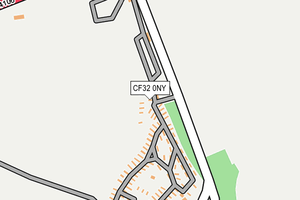 CF32 0NY map - OS OpenMap – Local (Ordnance Survey)